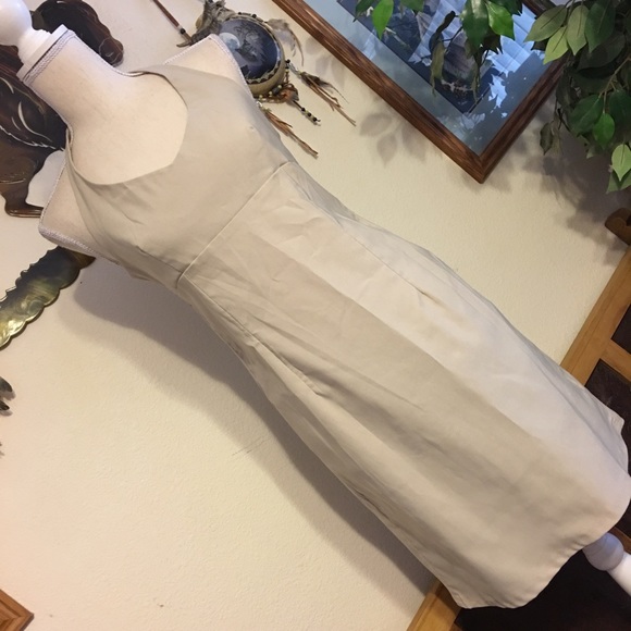 Fashion Exit tan stretch halter dress 8 - Picture 1 of 5